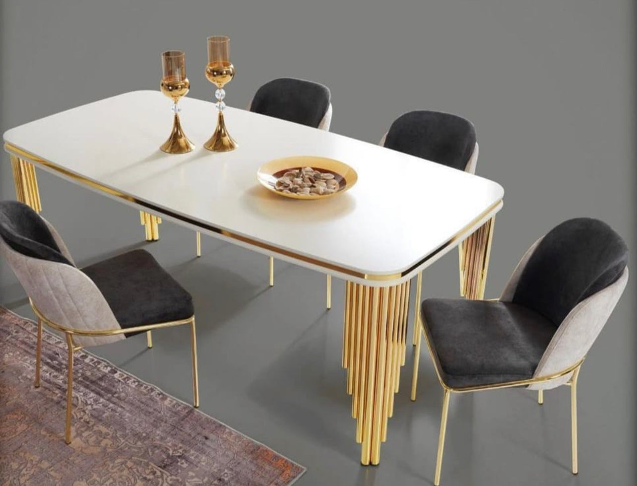 Table à manger 1.60-0.80cm+6 chaise