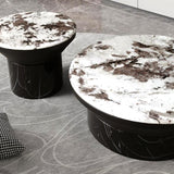 Duo tables basses plateaux marbrés