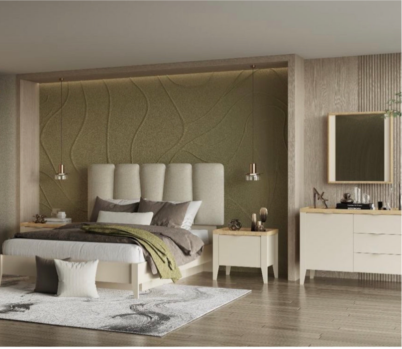 Lit ARYA160*200 avec coffre de rangement
+ 2 chevets