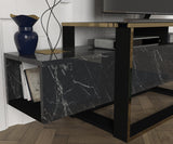 Meuble TV Bianco noir marbré