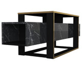 Meuble TV Bianco noir marbré