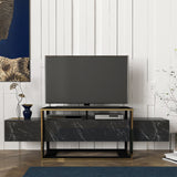 Meuble TV Bianco noir marbré