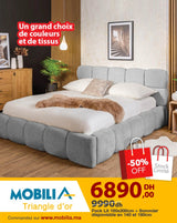 Pack Lit 160x200cm + Sommier
disponisble en 140 et 180cm