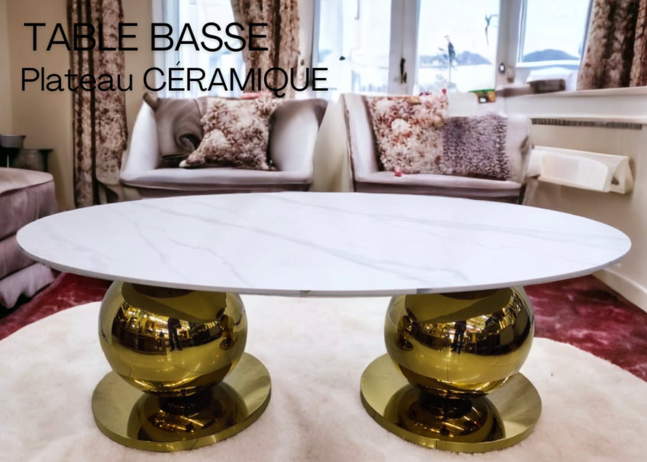 Table BASSE
Plateau CÉRAMIQUE