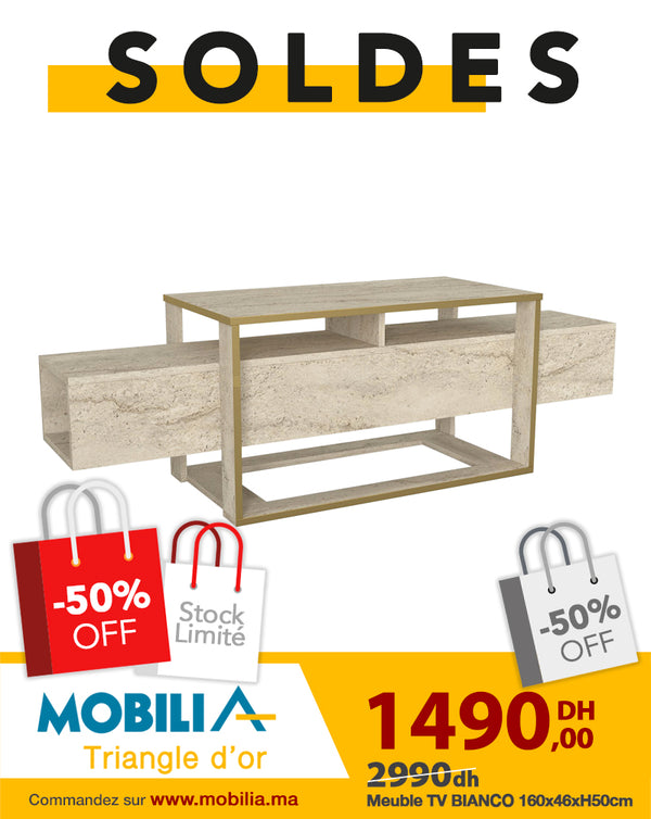 MEUBLE TV BIANCO beige