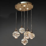 Plafonnier en verre MX 113-5  5 ampoules