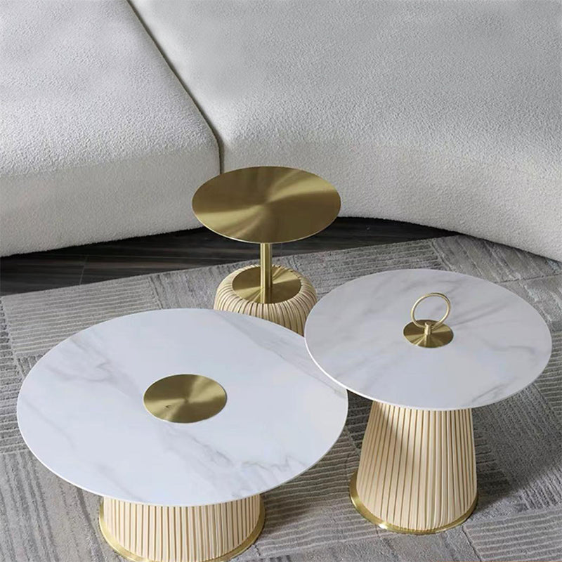 TRIO TABLES  ZEBRA MARBRÉ