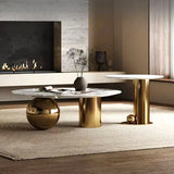 TABLE BASSE DUO GOLD/ CÉRAMIQUE