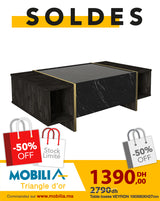 Table basse VEYRON NOIR