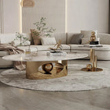 TABLE BASSE DUO GOLD/ CÉRAMIQUE