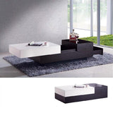 Table basse en bois extensible