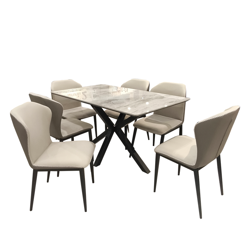 TABLE À MANGER AVEC 6 CHAISES