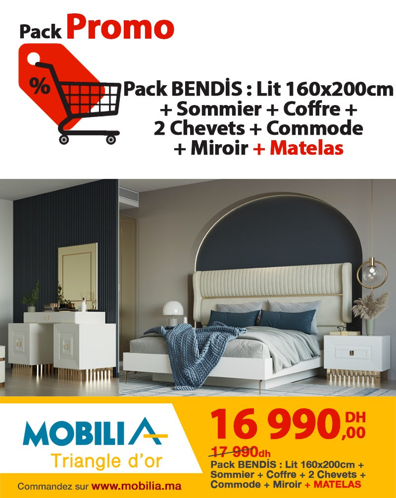 PACK LIT BENDiS 4 pièces