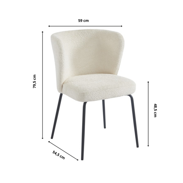 Chaise Lily-chair-beige