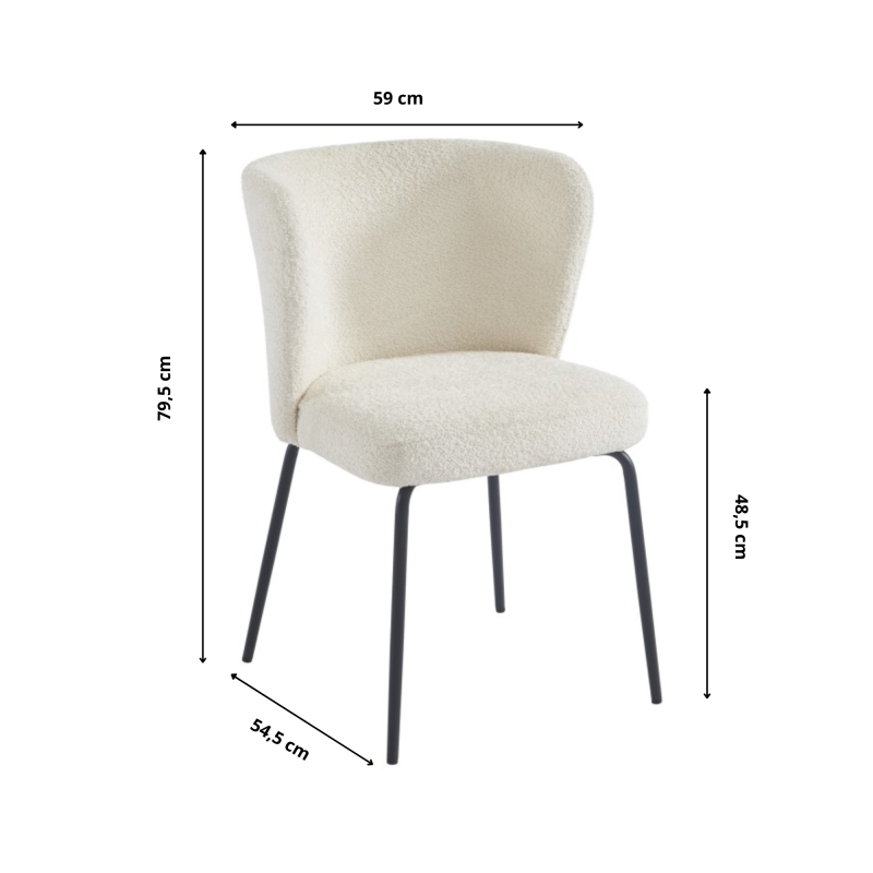 Chaise Lily-chair-beige