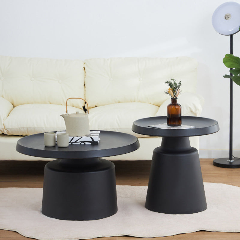 Duo table résine en noir