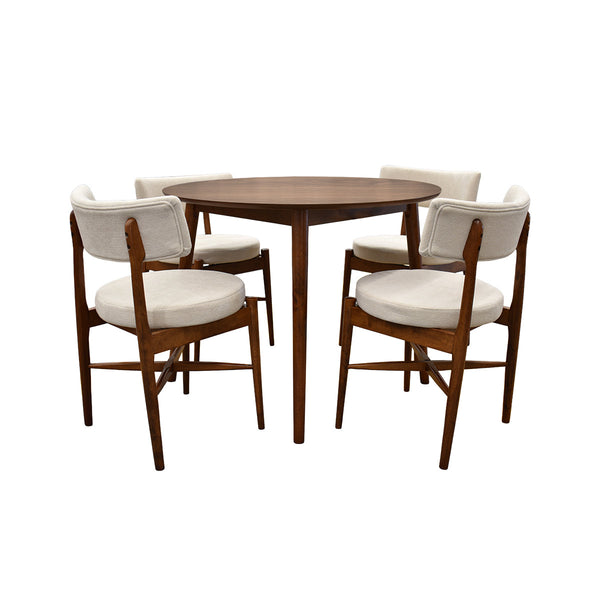 Table ronde avec 4 chaises