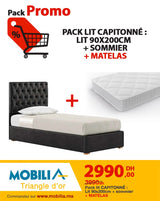 PACK LIT CAPITONNÉ