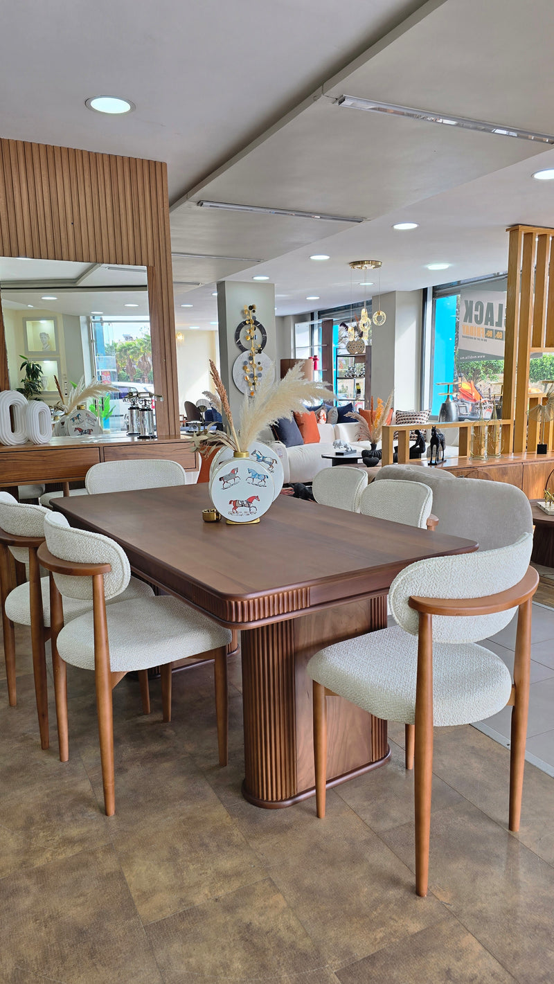 TABLE À MANGER AVEC 6 CHAISES