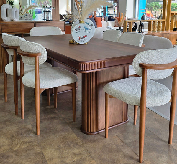 TABLE À MANGER AVEC 6 CHAISES