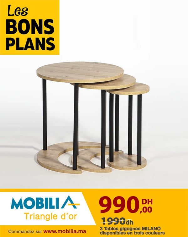 Tables gigognes MILANO