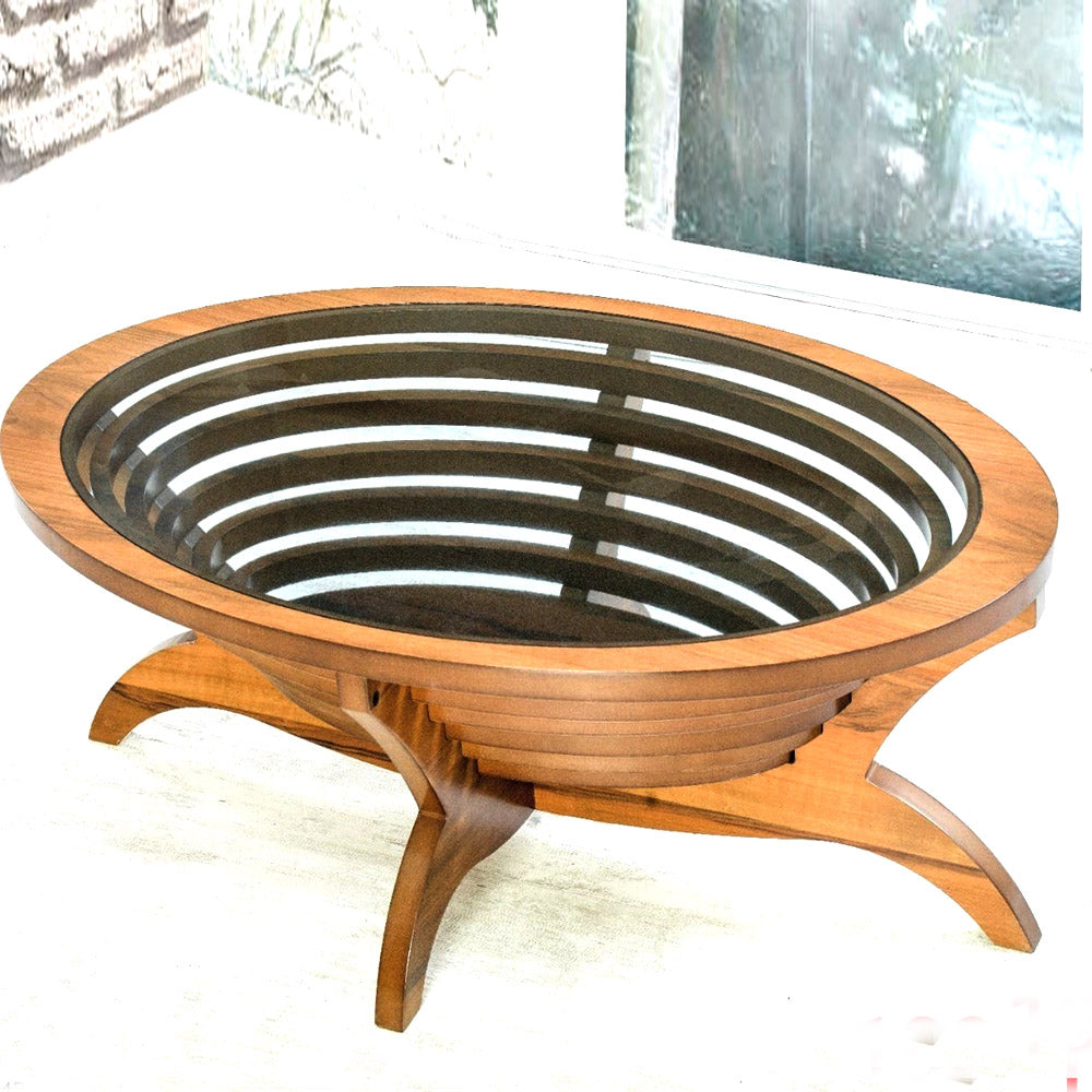 TABLE BASSE OVAL 347