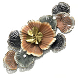 Décoration murale en métal design fleurs Dp-187055